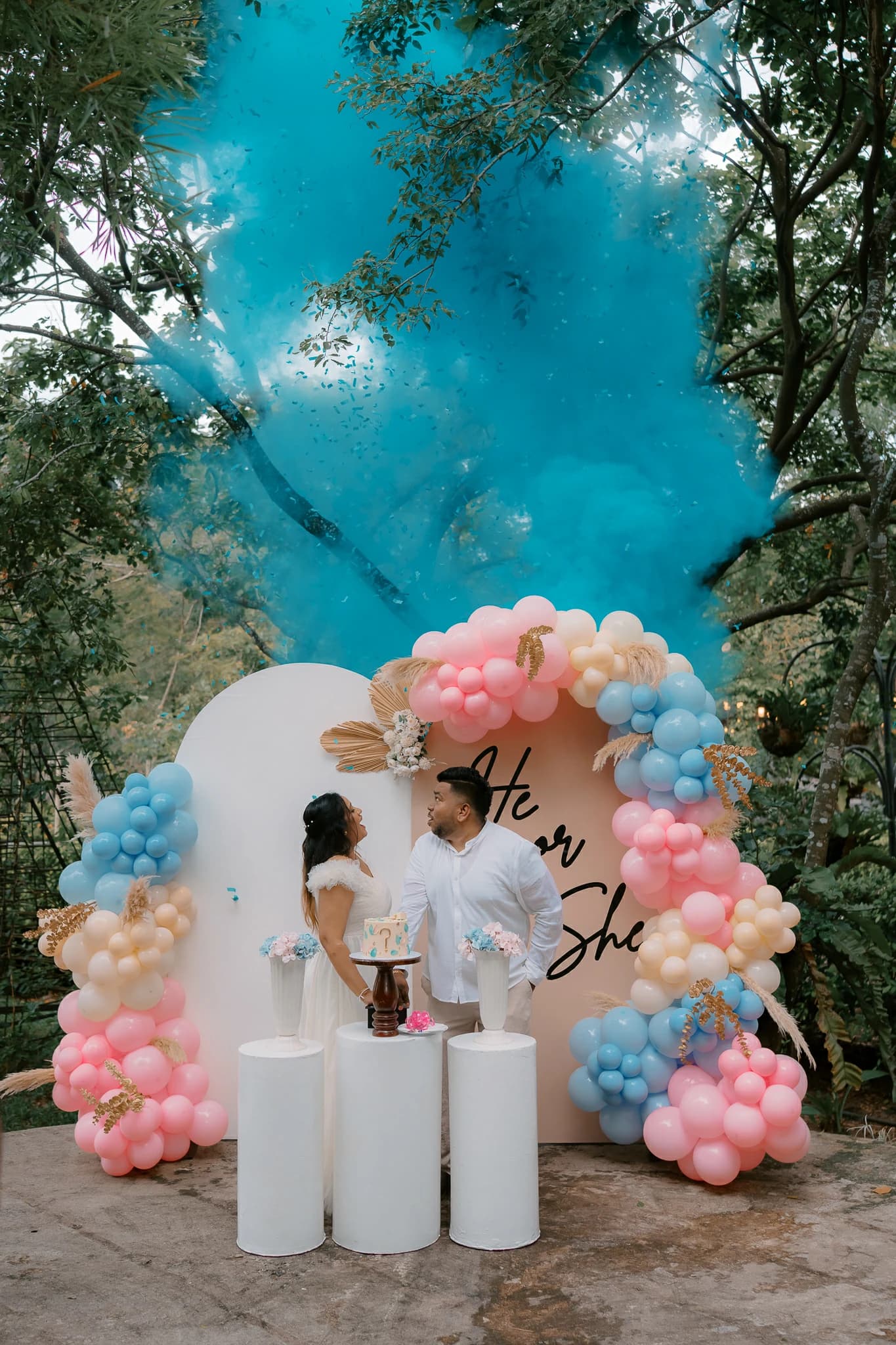 Wedding celebration moment