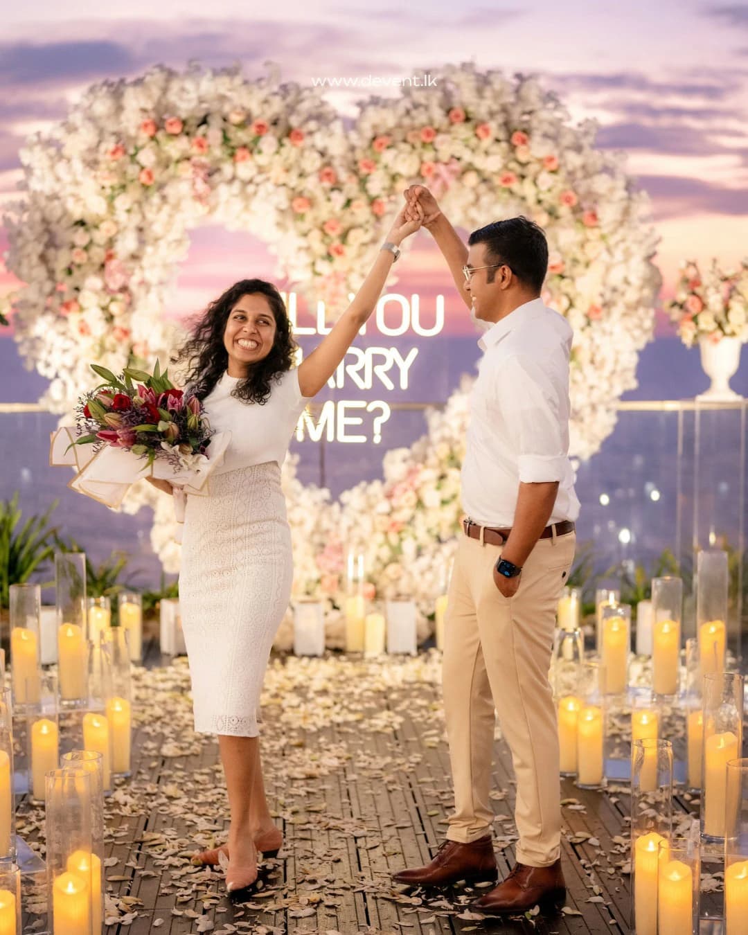Wedding celebration moment